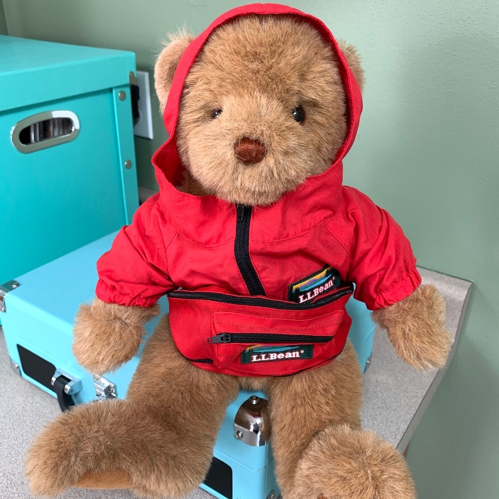 Vintage Bear with LL Bean Jacket & Fanny Pack